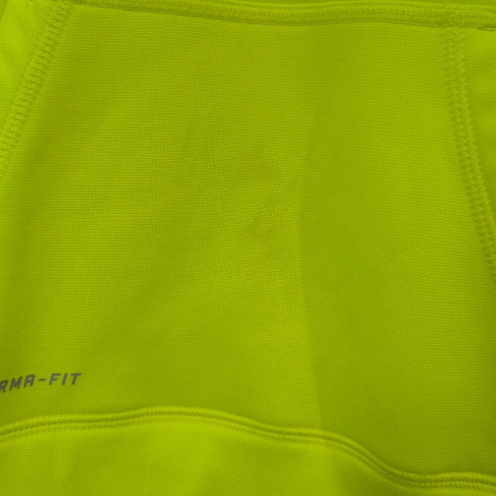 Nike Kids Pullover Hoodie Size Medium, Neon Green, Pink Swoosh, Therma-Fit - Picture 7 of 16